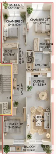 Vente Appartement F2 F3 F4 Alger Draria