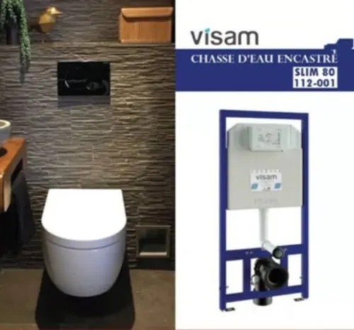 Promo Chasse d'eau encastrable visam