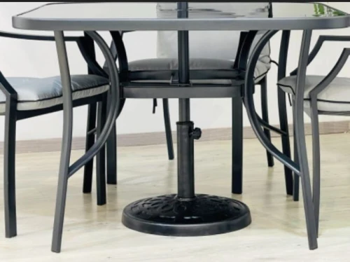 Table de jardin 06 chaise en aluminium