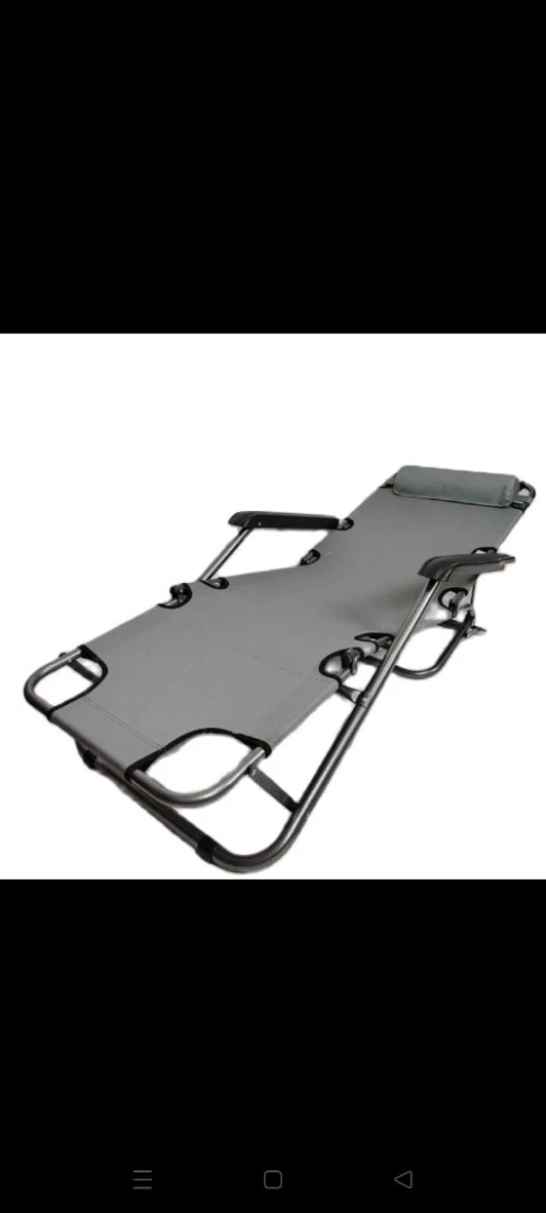 Chaise longue pliable
