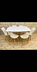 Table Salle a manger 04 et 06 chaise scandinave