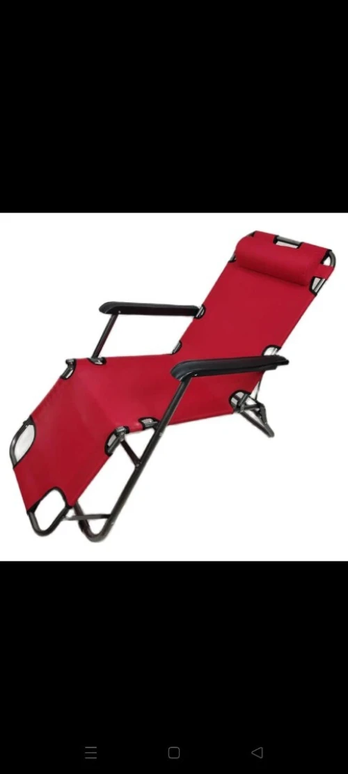 Chaise longue pliable