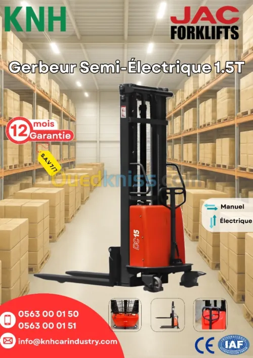 JAC Gerbeur Semi-électrique 2025