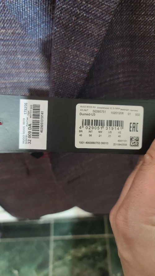Blazer Homme HUGO BOSS Original Taille 56 Neuf
