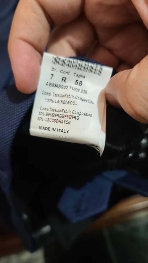 Costume SMALTO Haute Gamme Italienne (ÉTAT NEUF) taille 58