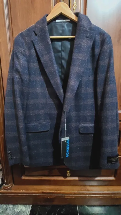 Blazer Homme INTERMOD Taille 56 (L XL)  Laine Premium Vitale Barberis Canonico