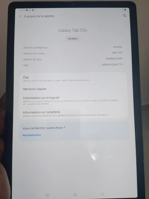 Samsung Galaxy tab S5e