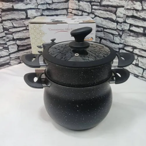 Couscousier Noir Moucheti 5.5 Litr