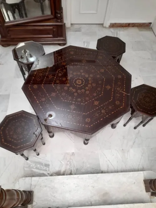 Salon marocain incrusté nacre 