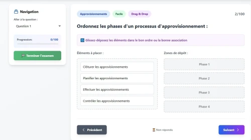 Plate-forme de La certification PMP à votre portée , +3000 questions interactives pour réussir.