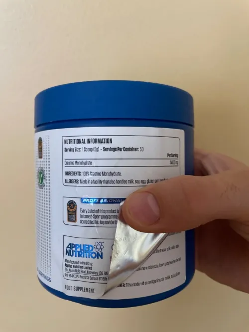 Crèatine monohydrate applied nutrition 