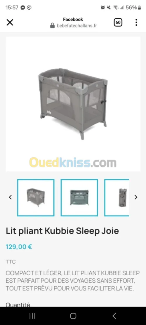 2 lits pour bébé 
