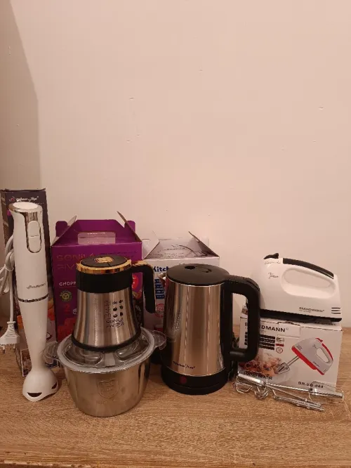 Pack cuisine hachoir batteur mixeur et bouilloire 