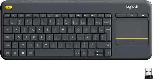 Logitech Wireless Touch Keyboard K400 Plus (Noir) Clavier sans fil - pavé tactile - compatible Android - AZERTY, Français