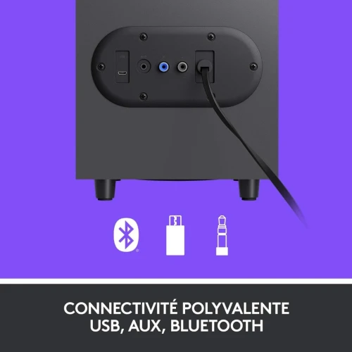Logitech Z407 Haut-parleurs Bluetooth pour Ordinateur avec Caisson de Basses et contrôle sans Fil