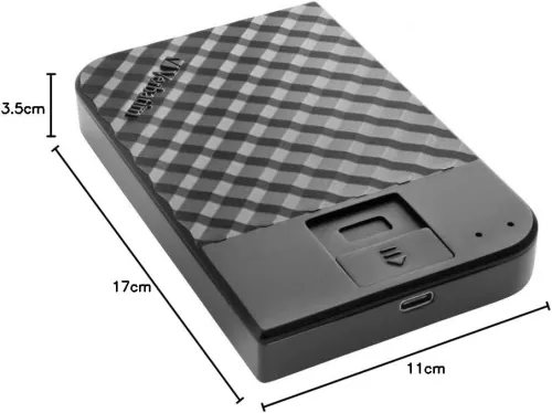 VERBATIM Fingerprint Secure - Disque Dur - chiffré - 1 to - Externe  USB 3.1 Gen1 AES 256 Bits