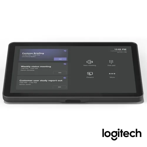 Logitech Tap IP Graphite Tablette de contrôle pour salle de visioconférence autonome PoE.