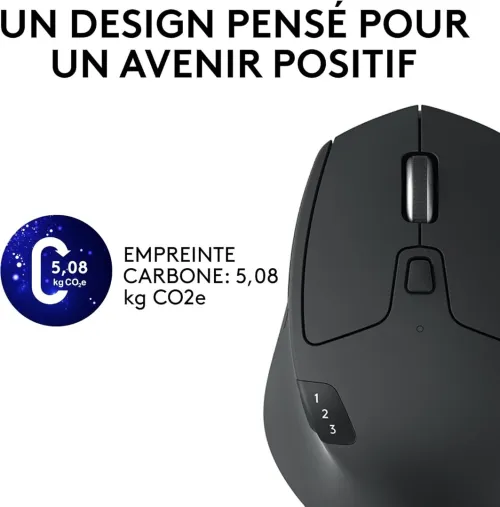 Logitech M720 Triathlon Souris Sans Fil Multidispositif, Bluetooth Récepteur USB, 1000 PPP, 6 B