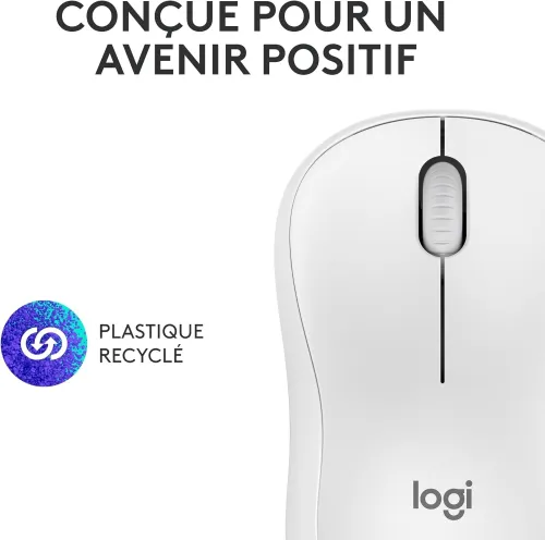 Logitech M240 Souris Bluetooth, sans Fil, Compacte, Portable, Suivi Fluide, Batterie 18 Mois