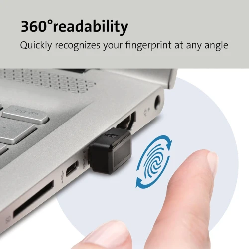 Kensington VeriMark - Clé USB à Empreintes Digitales Ultra-Sécurisée, Pour Authentification 