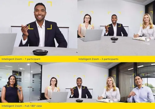 Jabra Panacast 50 Barre de visioconférence UHD 4K AI et champ de vision panoramique 4K à 180 degrés