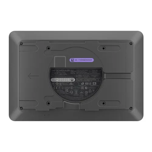Logitech Tap Scheduler Graphite Ecran de réservation de salle  Connexion et alimentation PoE.