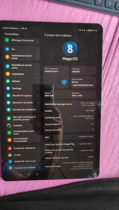 Honor pad