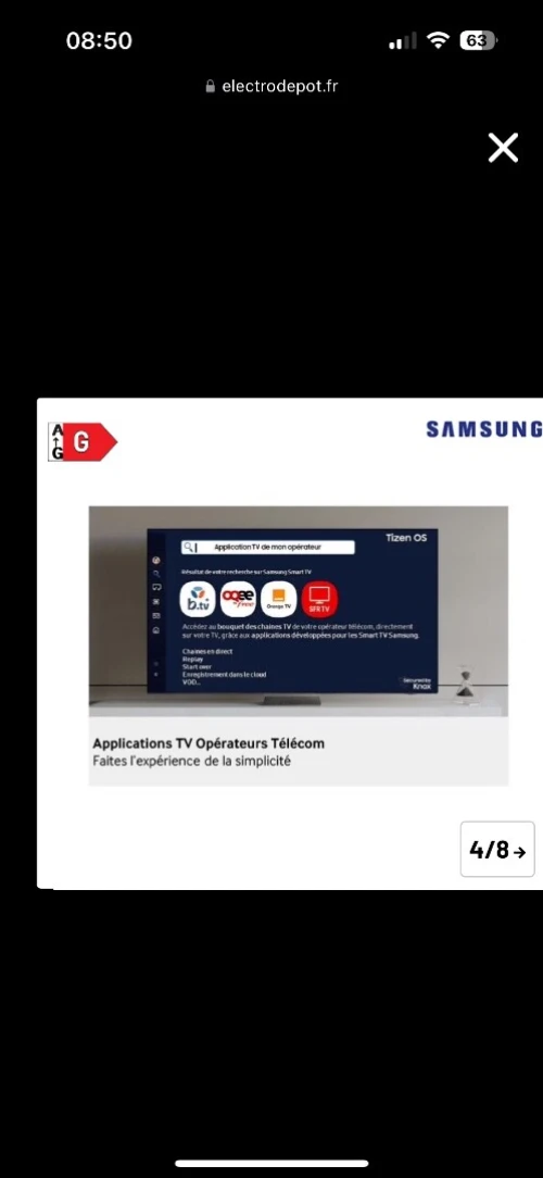 Télé Samsung 55 pouces