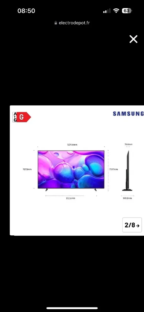 Télé Samsung 55 pouces