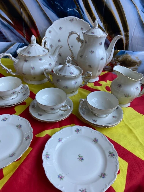 Service à café en porcelaine 36 Pièces MZ Czechoslovaki