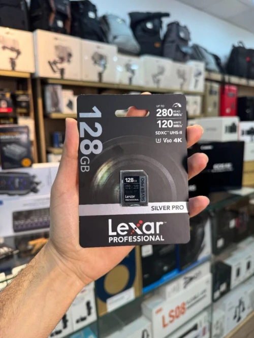 CARTE MÉMOIRE LEXAR PROFESSIONAL SILVER PRO 128GB 280MBS