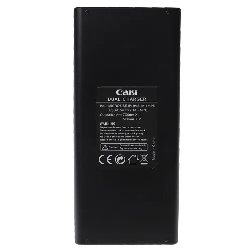 Chargeur Batterie Dual CAISI CS-NP F970/F750/F550/FM50/FM500H ( TYPE-C / MICRO-USB )