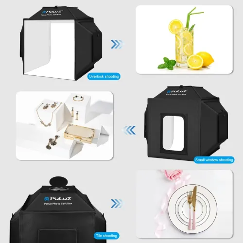 Lightbox PULUZ 40cm AVEC 3 SOURCES LUMIÉRE