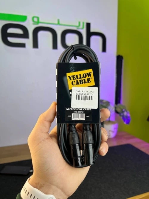 CABLE YELLOW XLRM XLRF 3M