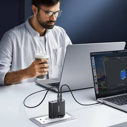 Chargeur Rapide JOYROOM 140W GaN ULTRA FAST CHARGER KIT Avec Cable 240W (JR-TCG05EU)