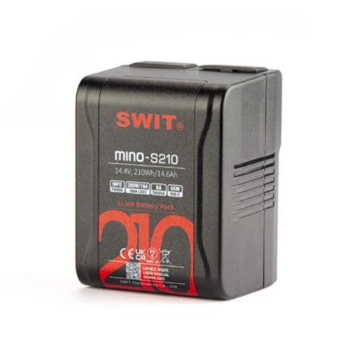 Batterie V-Mount SWIT MINO-S210 (210Wh / 200W HIGH CONSTANT LOAD) Pour Caméras Cinematiques