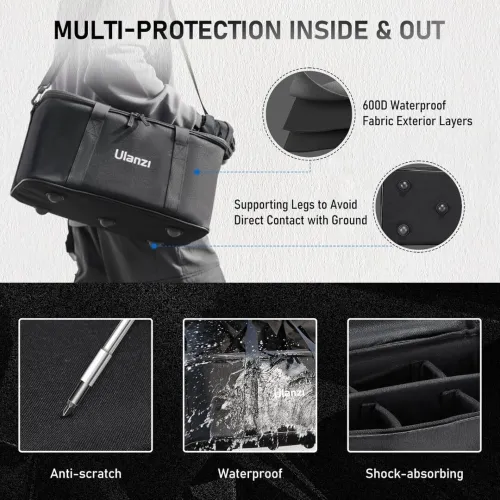 Bag MultiFonction ULANZI CARRYING BAG WITH MOVABLE FOAM (OM-01)