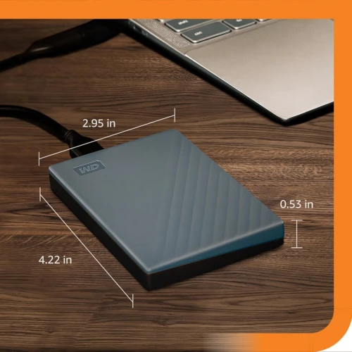 Disque HDD Externe WESTERN DIGITAL MY PASSPORT (1 TB)