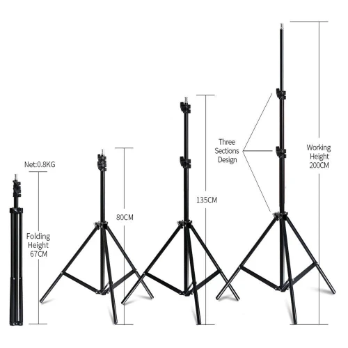 Kit Éclairage SOFTBOX 4 LAMPE AVEC 8 LAMPES 20W