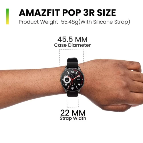 Smartwatch AMAZFIT POP 3R ( Disponible Sur Noir )