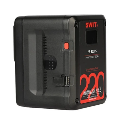 Batterie V-Mount SWIT PB-S220S (220Wh / 200W HIGH CONSTANT LOAD) Pour Caméras Cinematiques