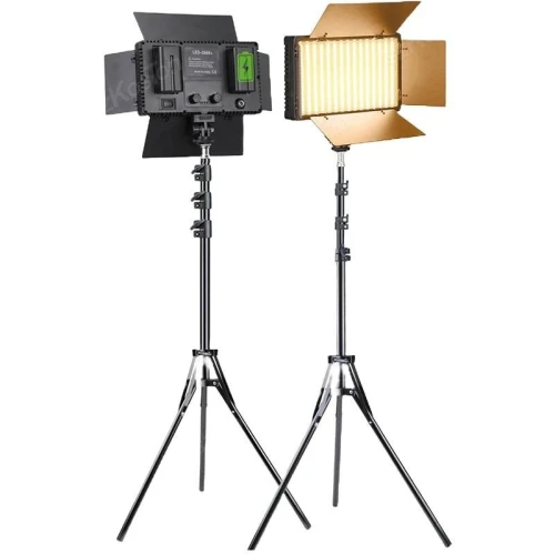 Panneau LED Bi-Color LED U600+ (3200K-5500K) (Pack 2x Avec Batterie et Trépied)