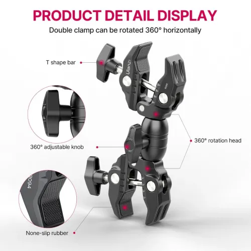 Super Clamp Adjustable ULANZI R096 ( Double-Tête )