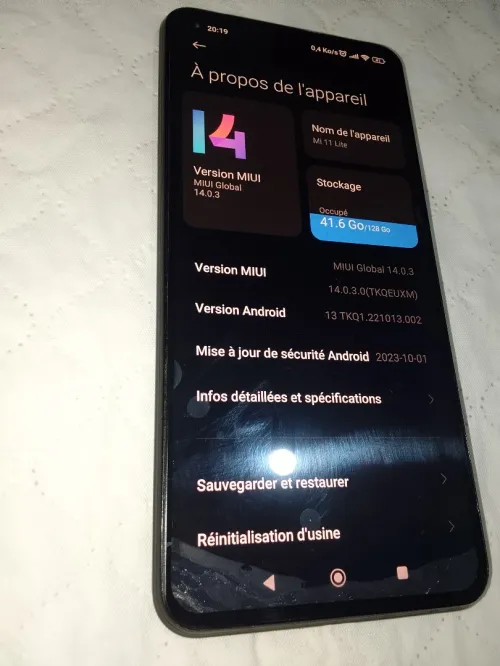 Xiaomi Mi 11 Lite Ram8Go 256Go SIM1