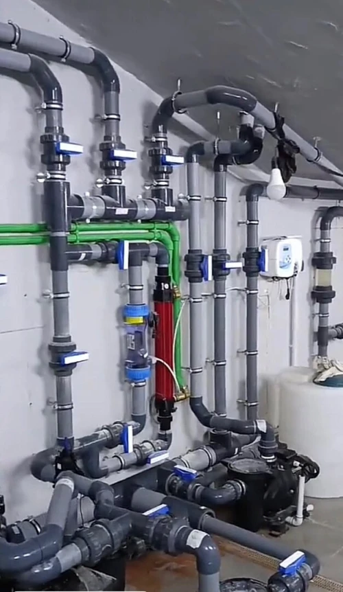 Plomberie chauffage, Central et Gaz, installation, piscine