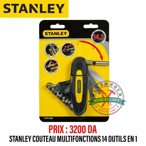 Stanley couteau multifonction 14 en 1