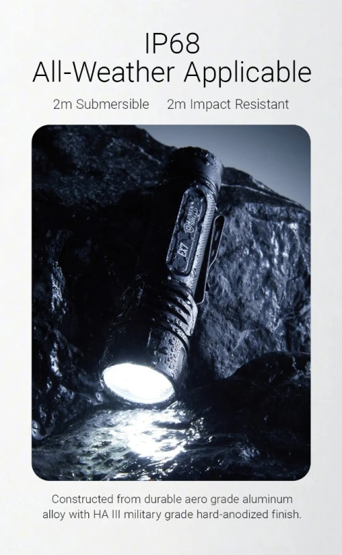 NITECORE LAMPE EX7 6000 LUMENS RECHARGEABLE 