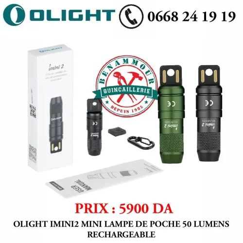 OLIGHT MINI LAMPE IMINI 2 RECHARGEABLE 50 LUMENS 