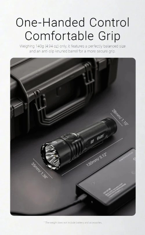 NITECORE LAMPE EX7 6000 LUMENS RECHARGEABLE 