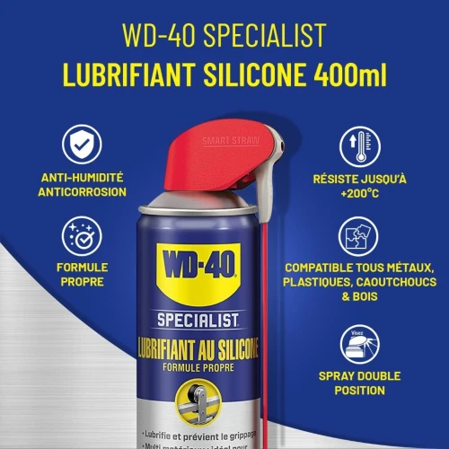 WD-40 SPECIALIST lubrifiant au silicone 400ML